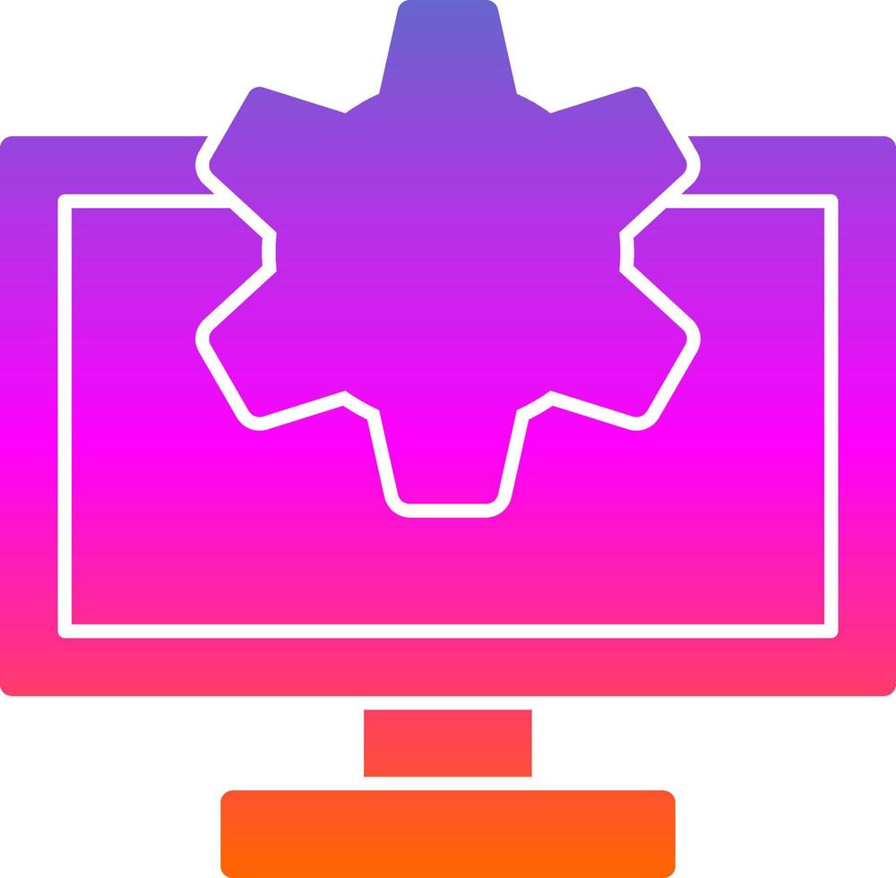 Monitor Vector Icon Design