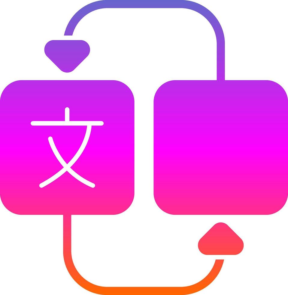 Translation Vector Icon Design