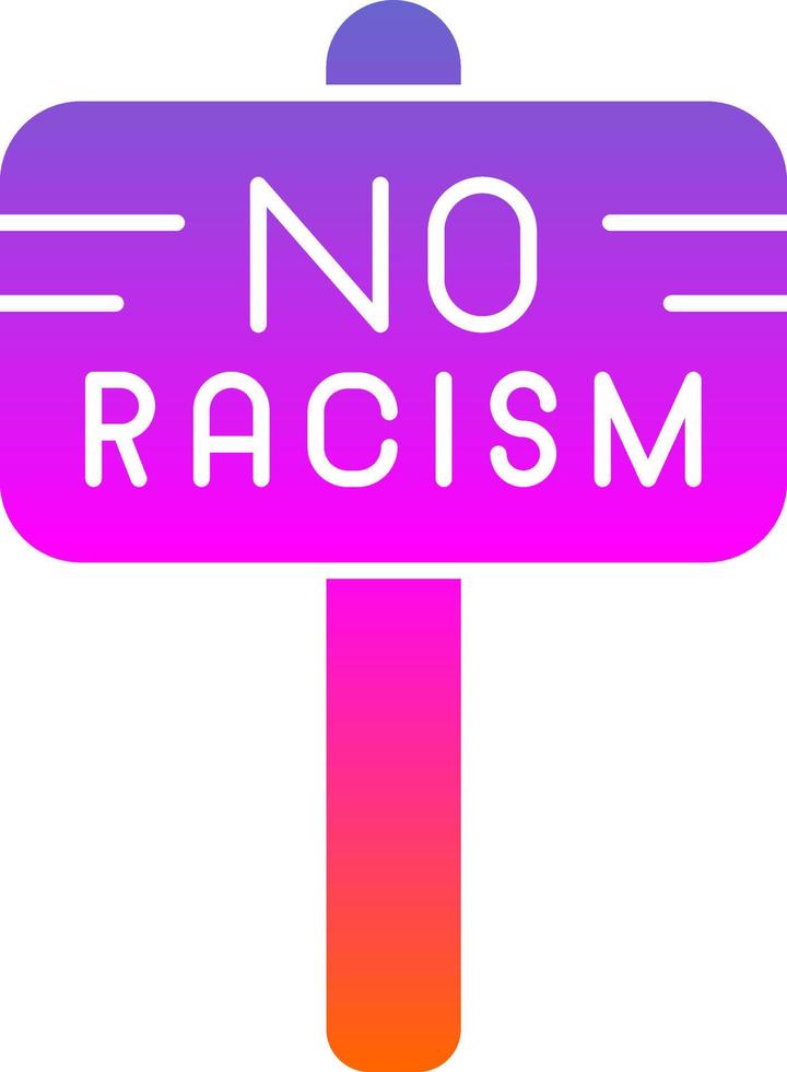 No Racism Vector Icon Design