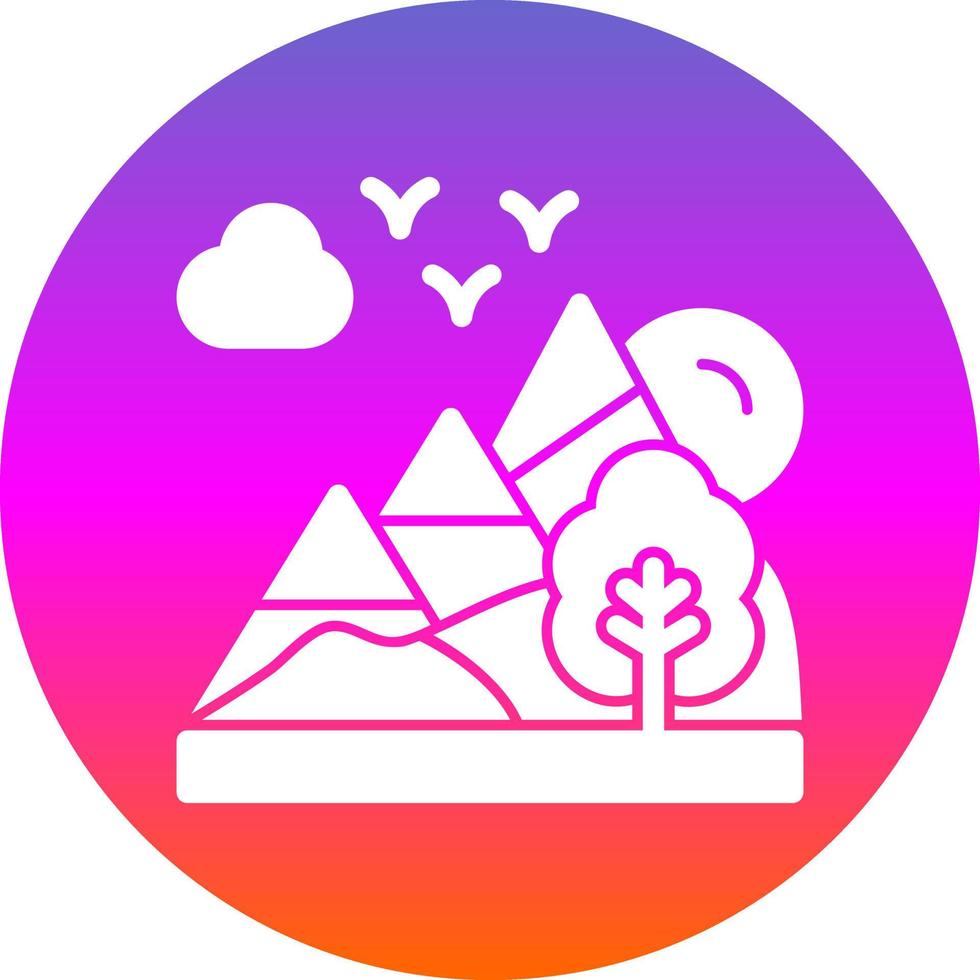 diseño de icono de vector de paisaje