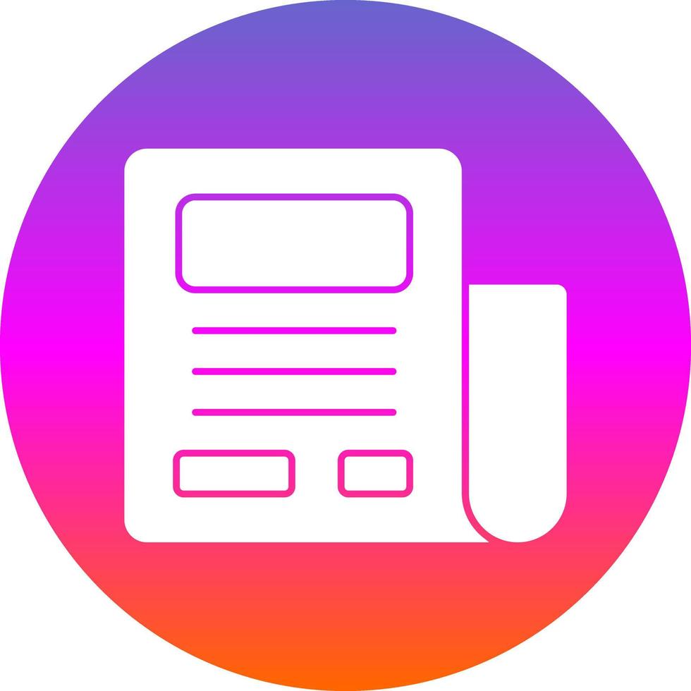 Newspaper Vector Icon Design