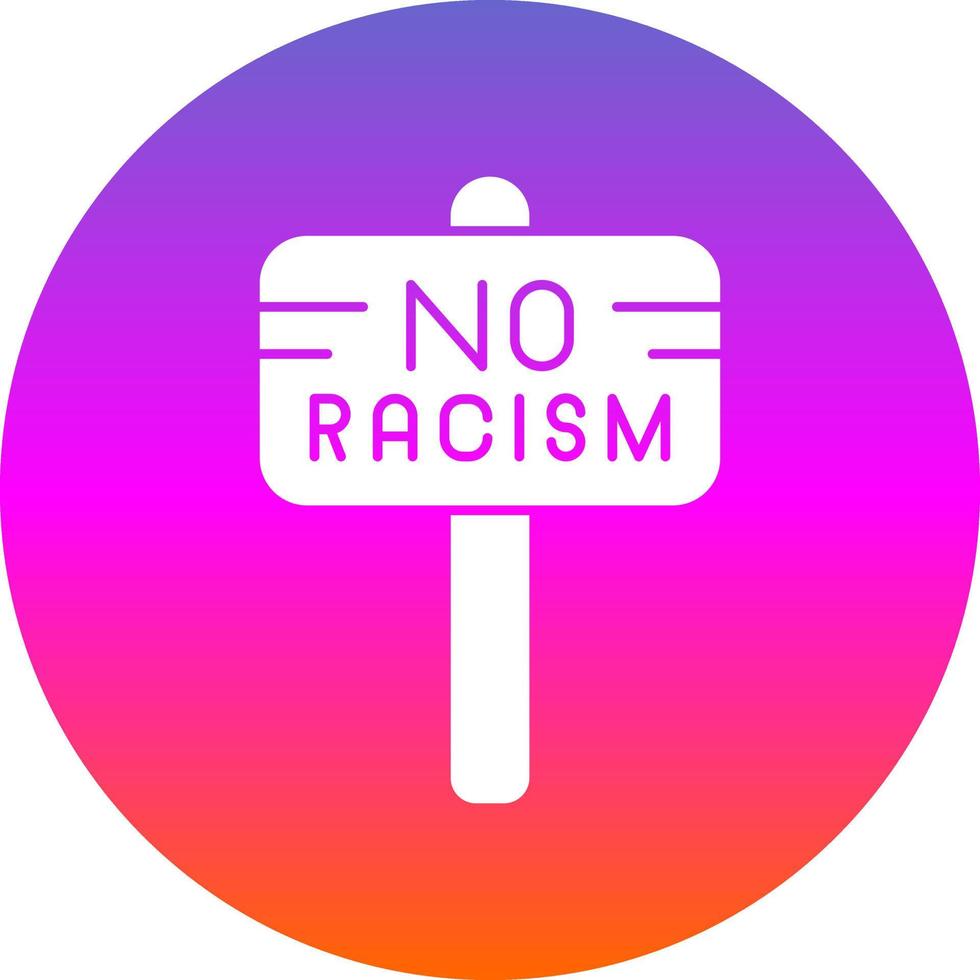 No Racism Vector Icon Design