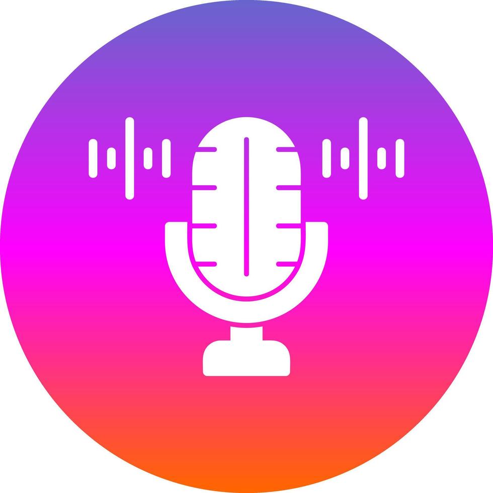 Voice Recorder Vector Icon Design