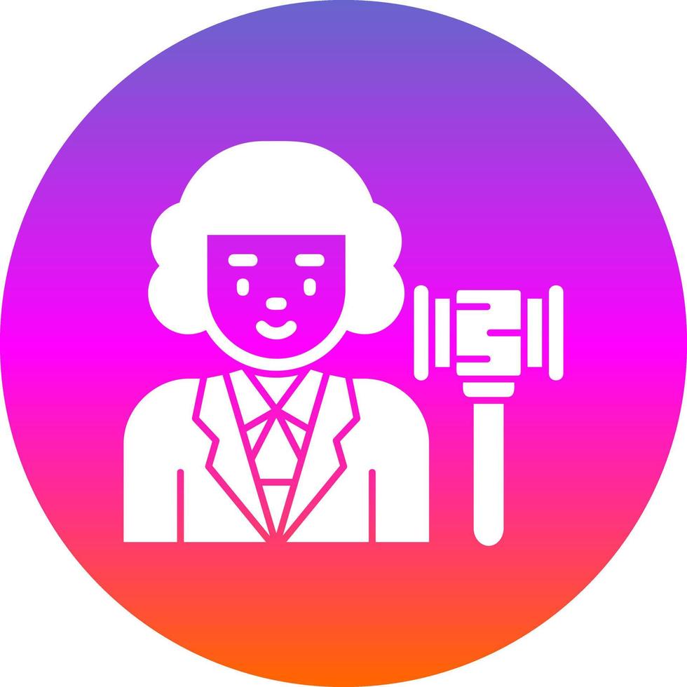 Judge Vector Icon Design