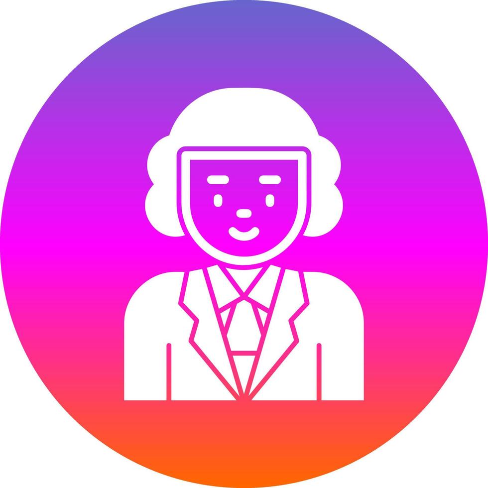 Judge Vector Icon Design