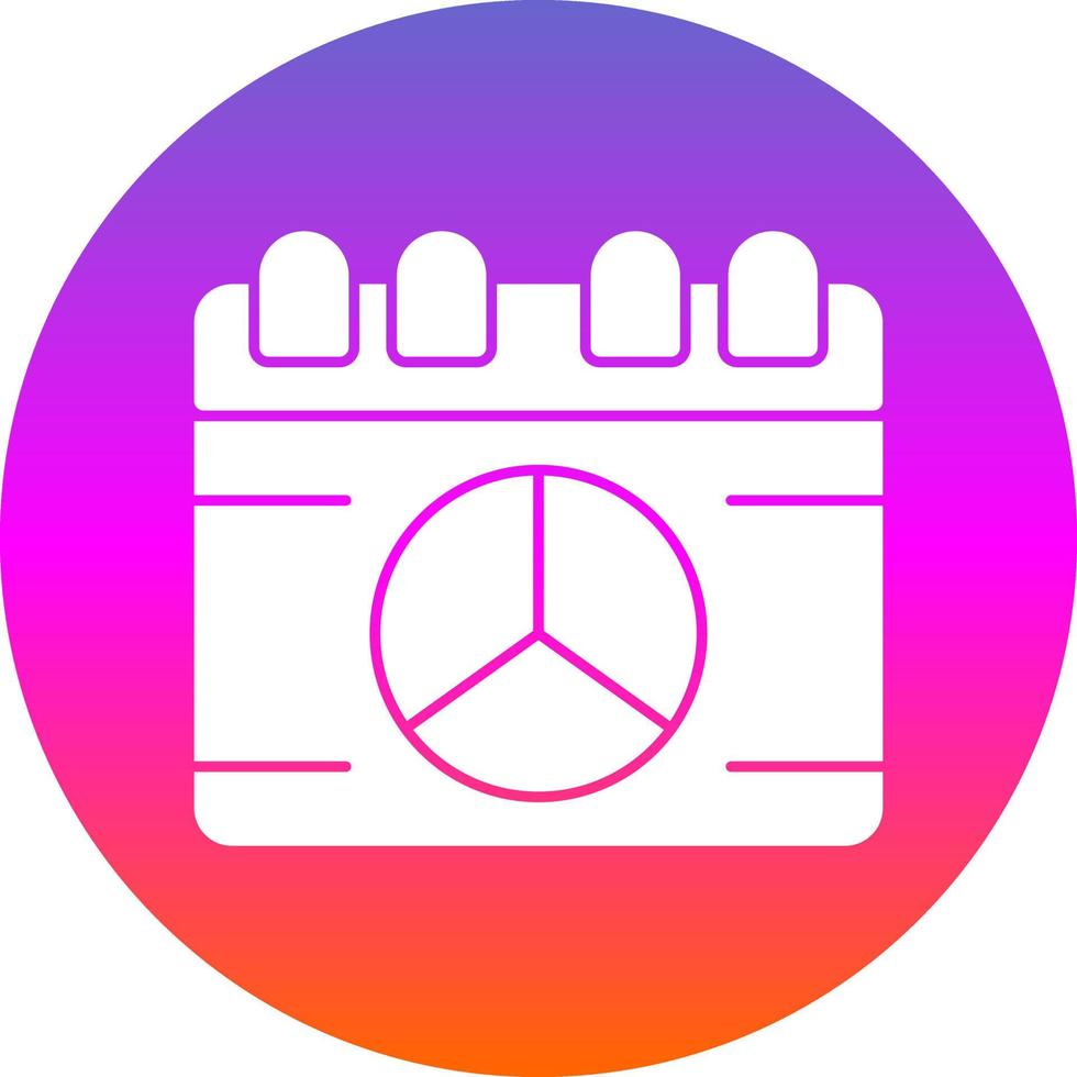 Peace Calendar Vector Icon Design