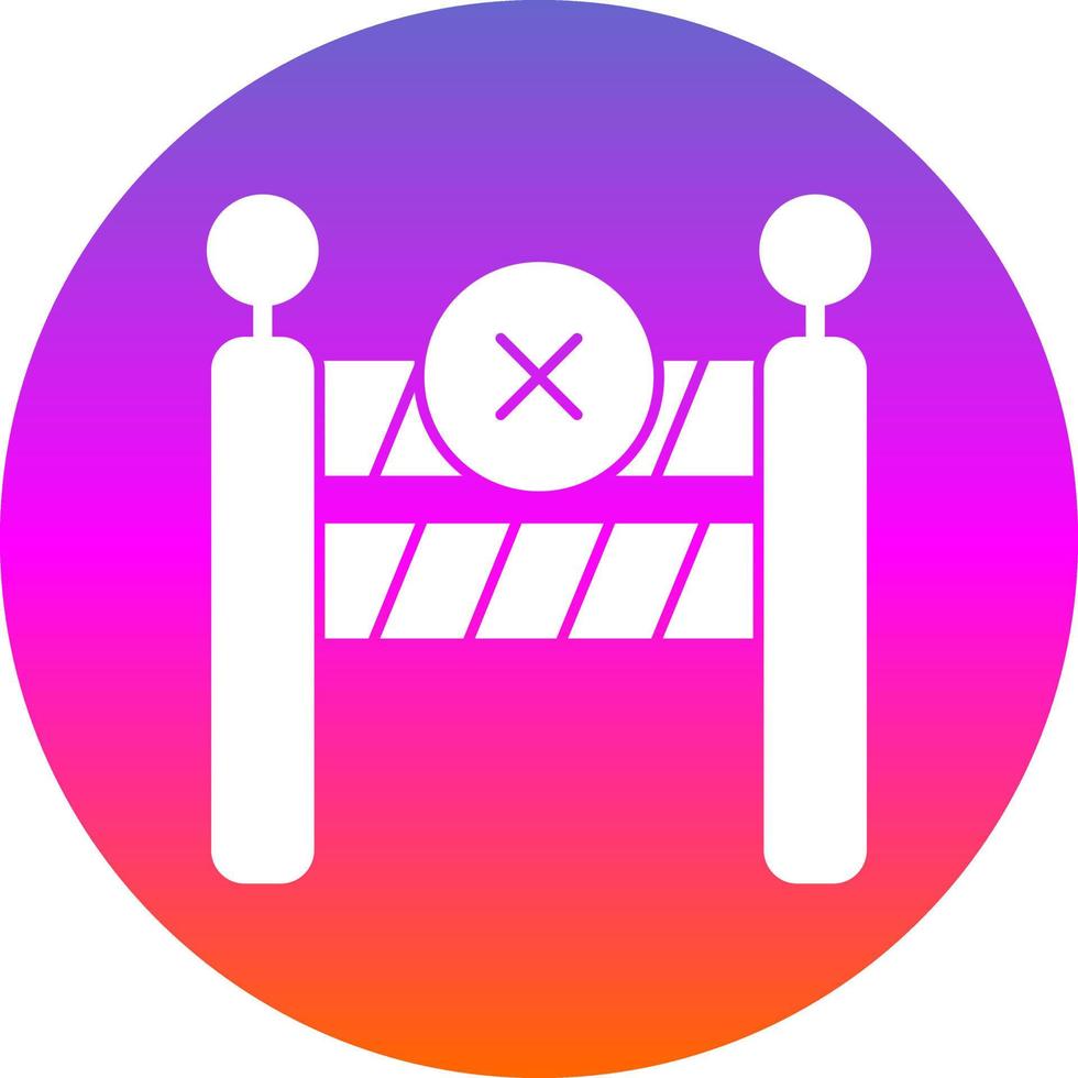 Barrier Vector Icon Design
