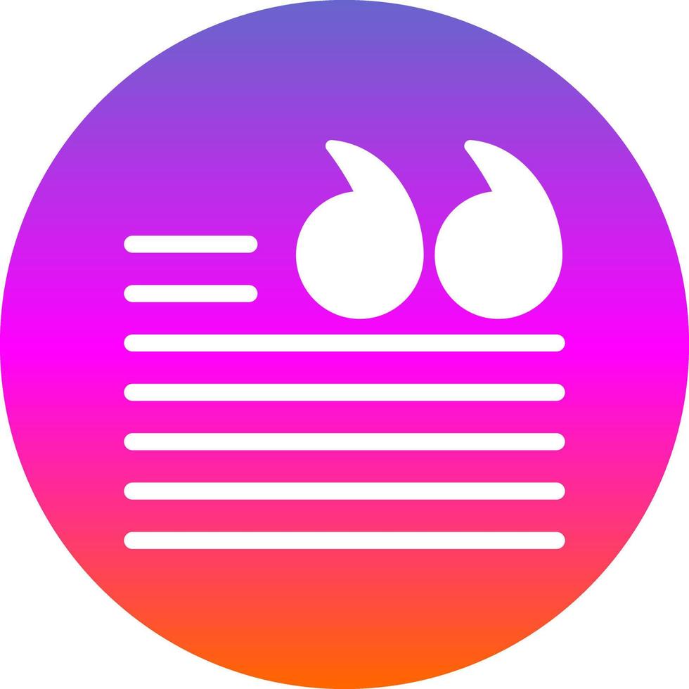 Quotation Vector Icon Design