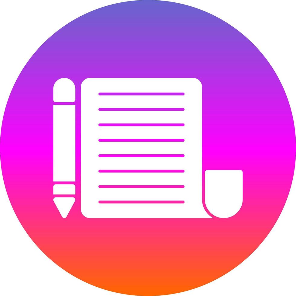 Writing Vector Icon Design