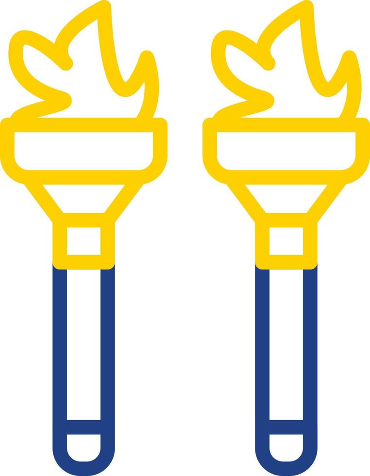 Flambeaux Vector Icon Design