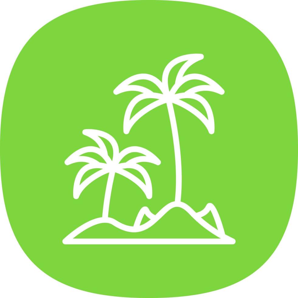 diseño de icono de vector de isla