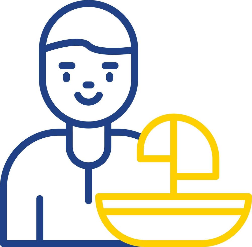 Windsurfer Vector Icon Design