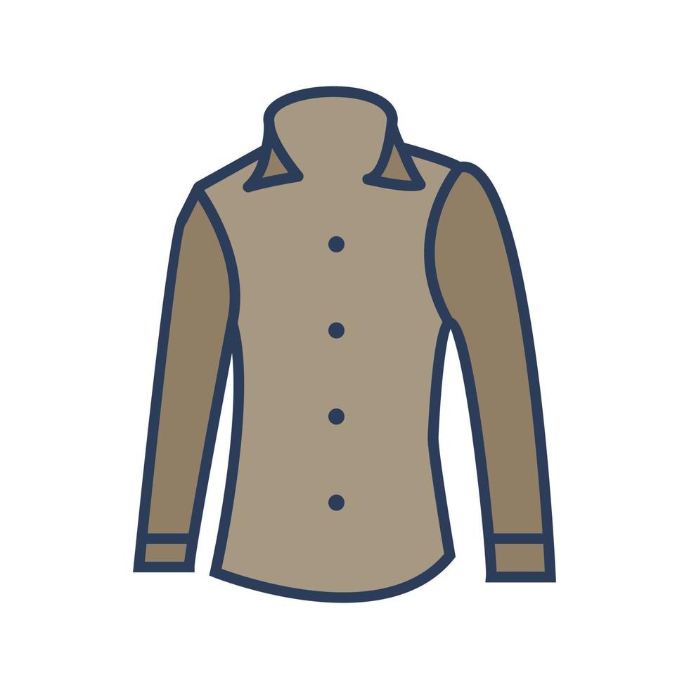 icono de vector de camisa formal