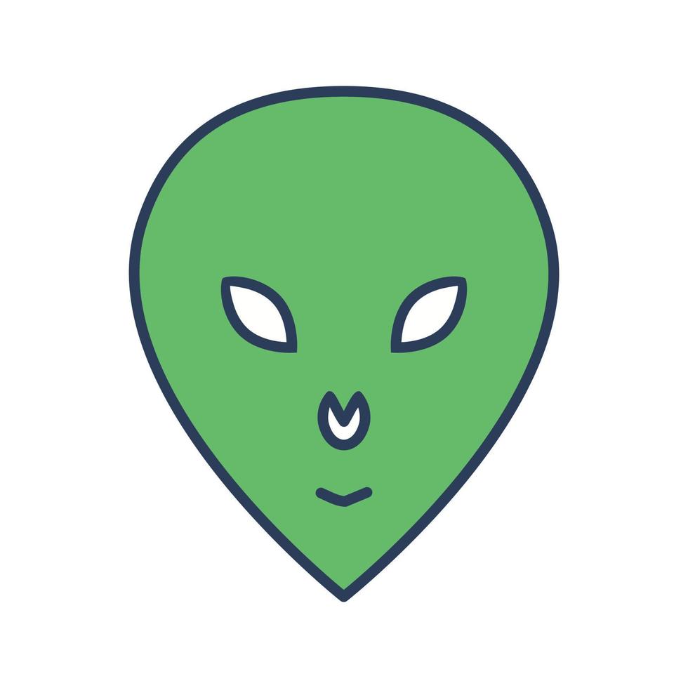 Alien Face Vector Icon