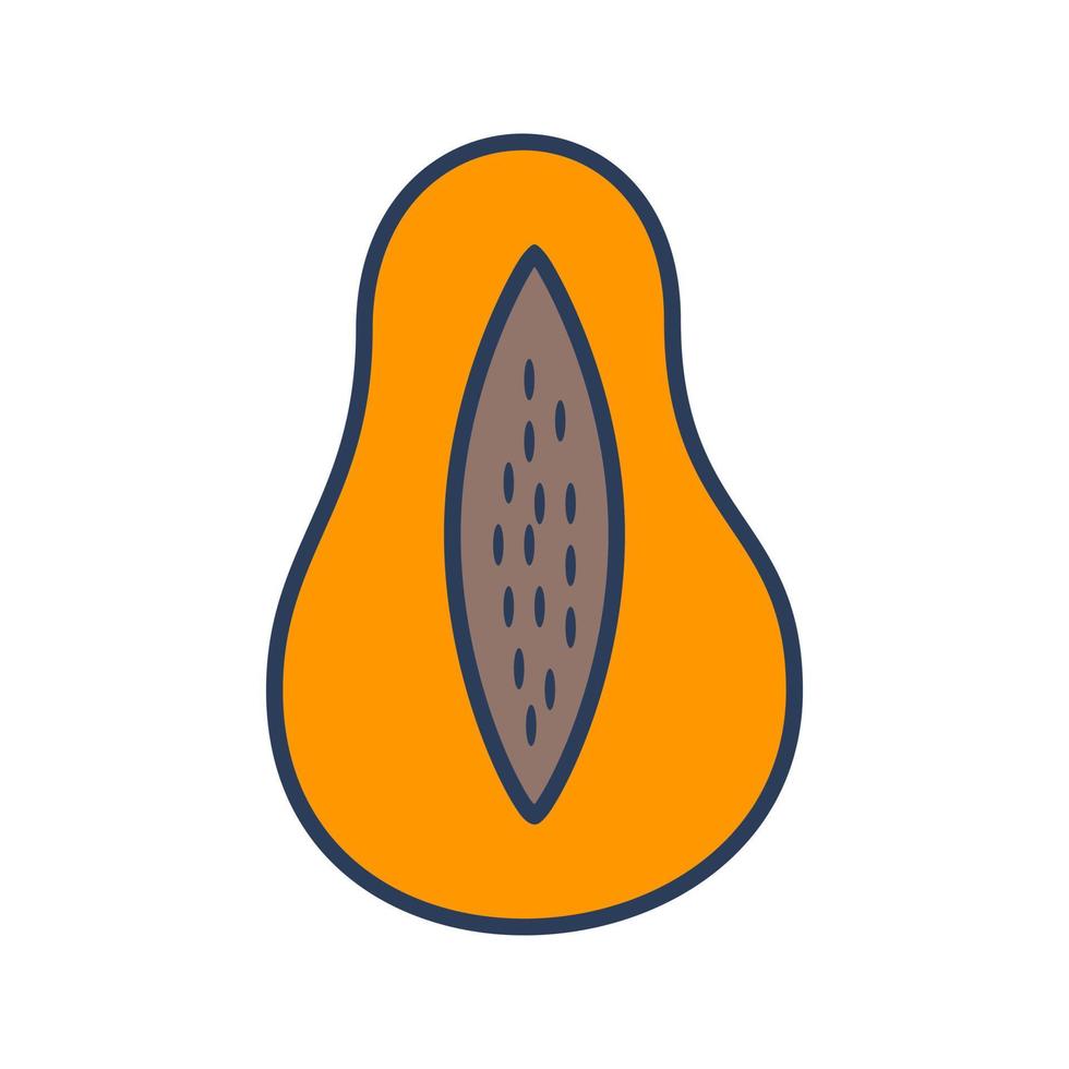 Papaya Vector Icon