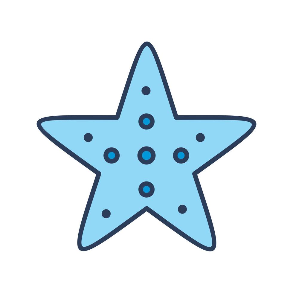 icono de vector de estrella de mar