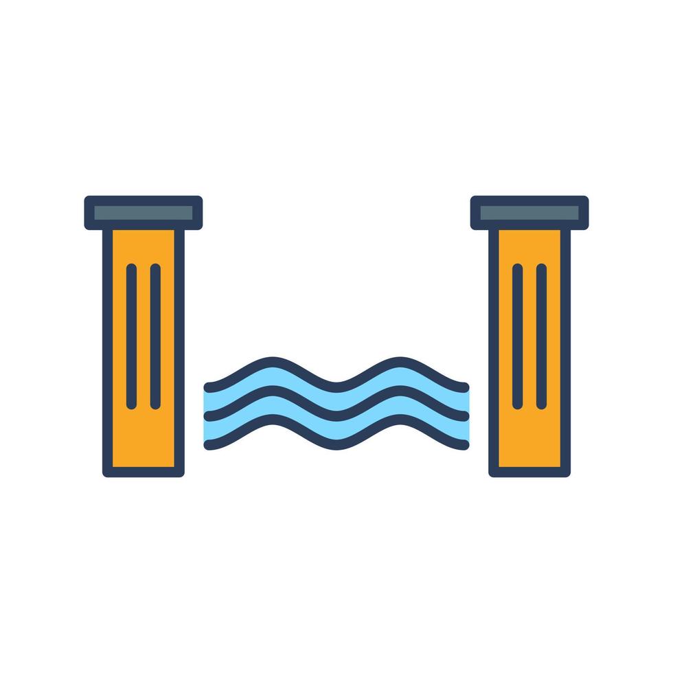 Water Dam Vector Icon