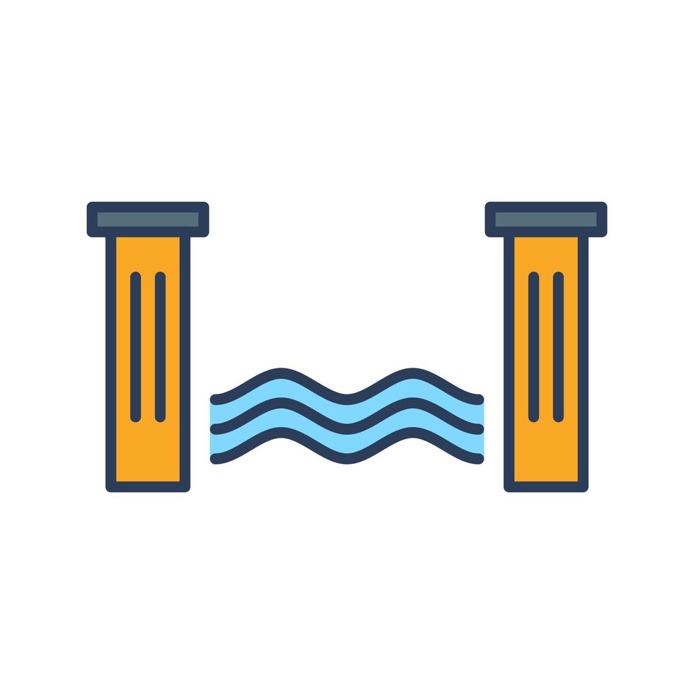 Water Dam Vector Icon