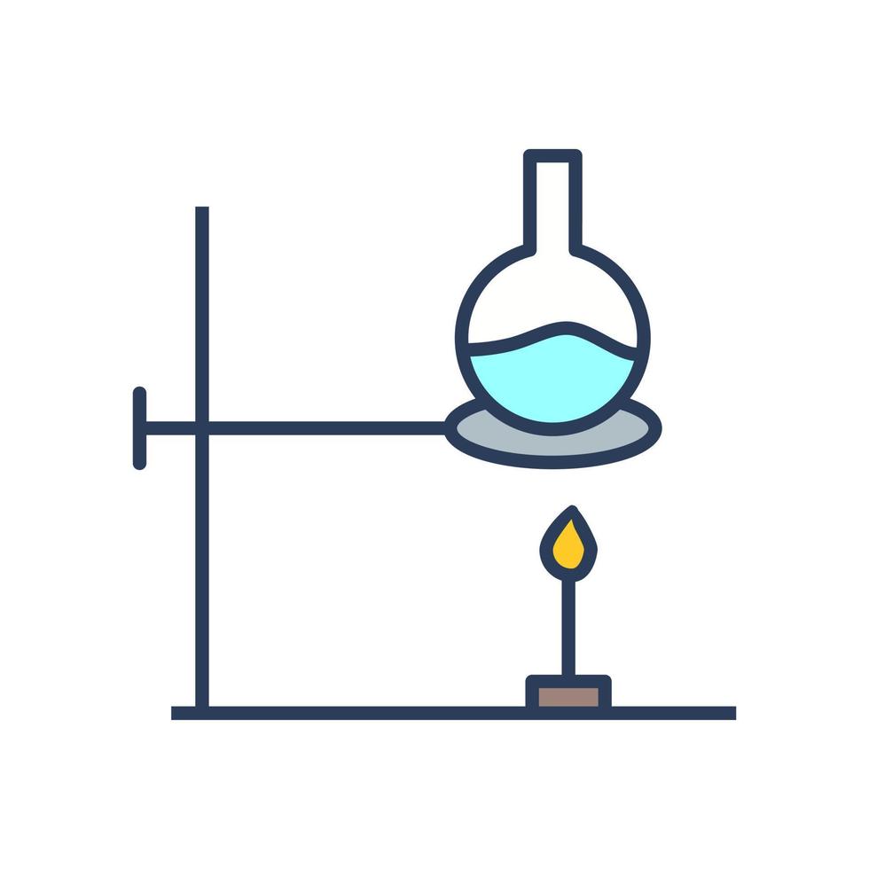 Experiment on Heat Vector Icon