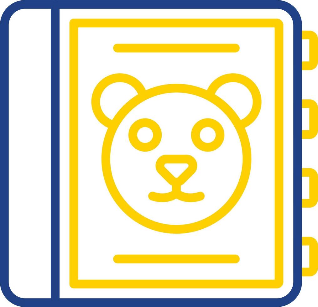 Childrens Book Vector Icon Design