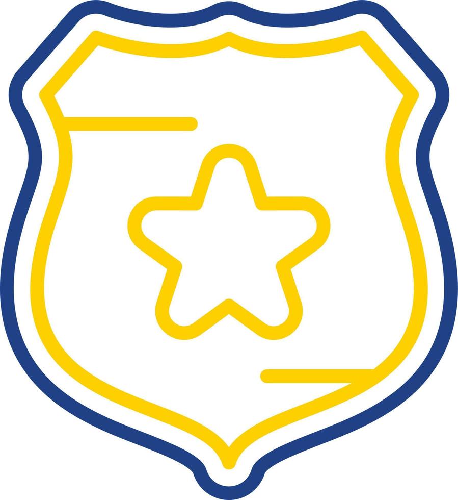 diseño de icono de vector de escudo de policía