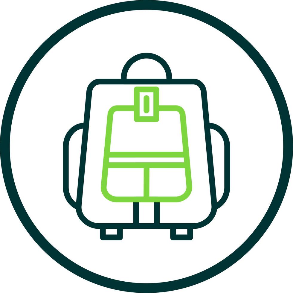 Backpacker Vector Icon Design
