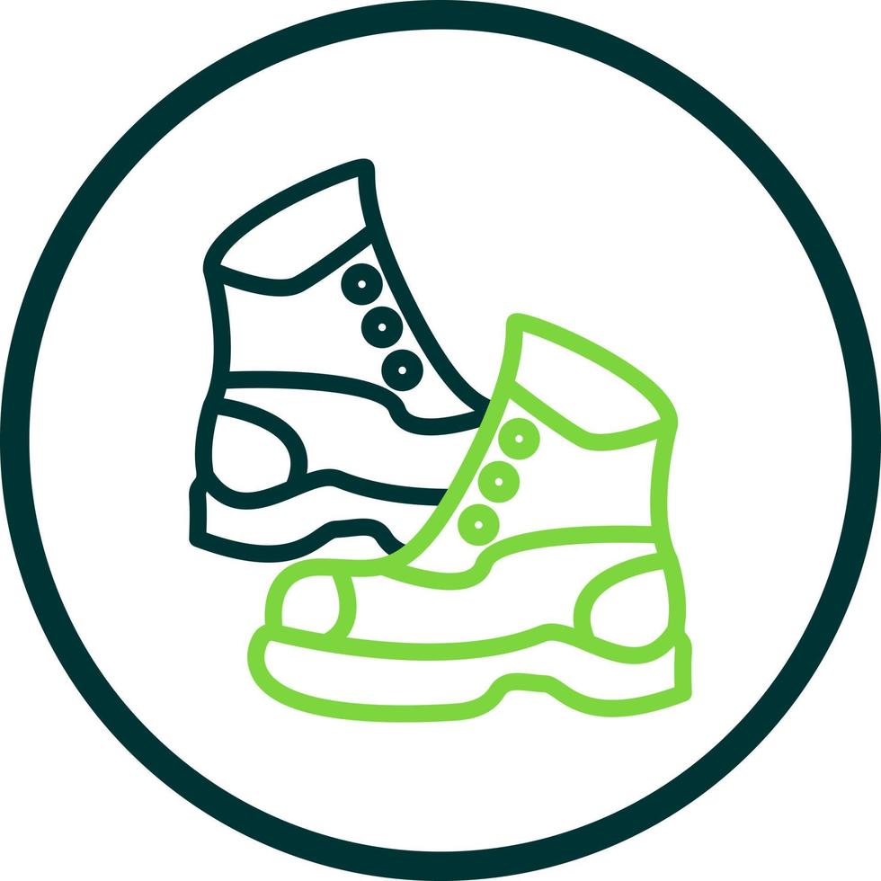 diseño de icono de vector de botas