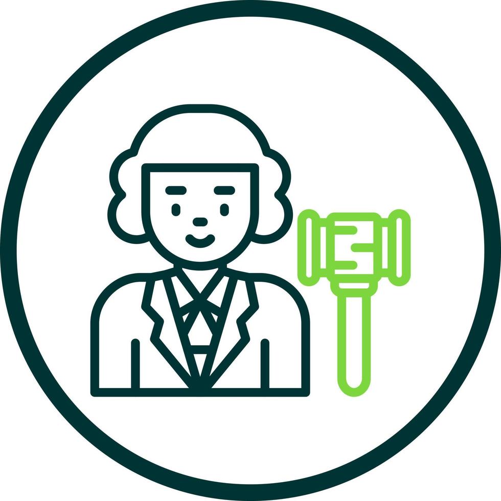 Judge Vector Icon Design