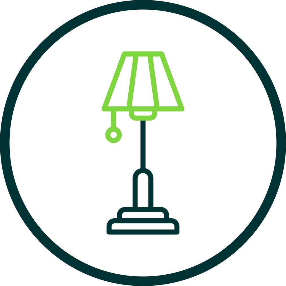 Floor Lamp Vector Icon Design