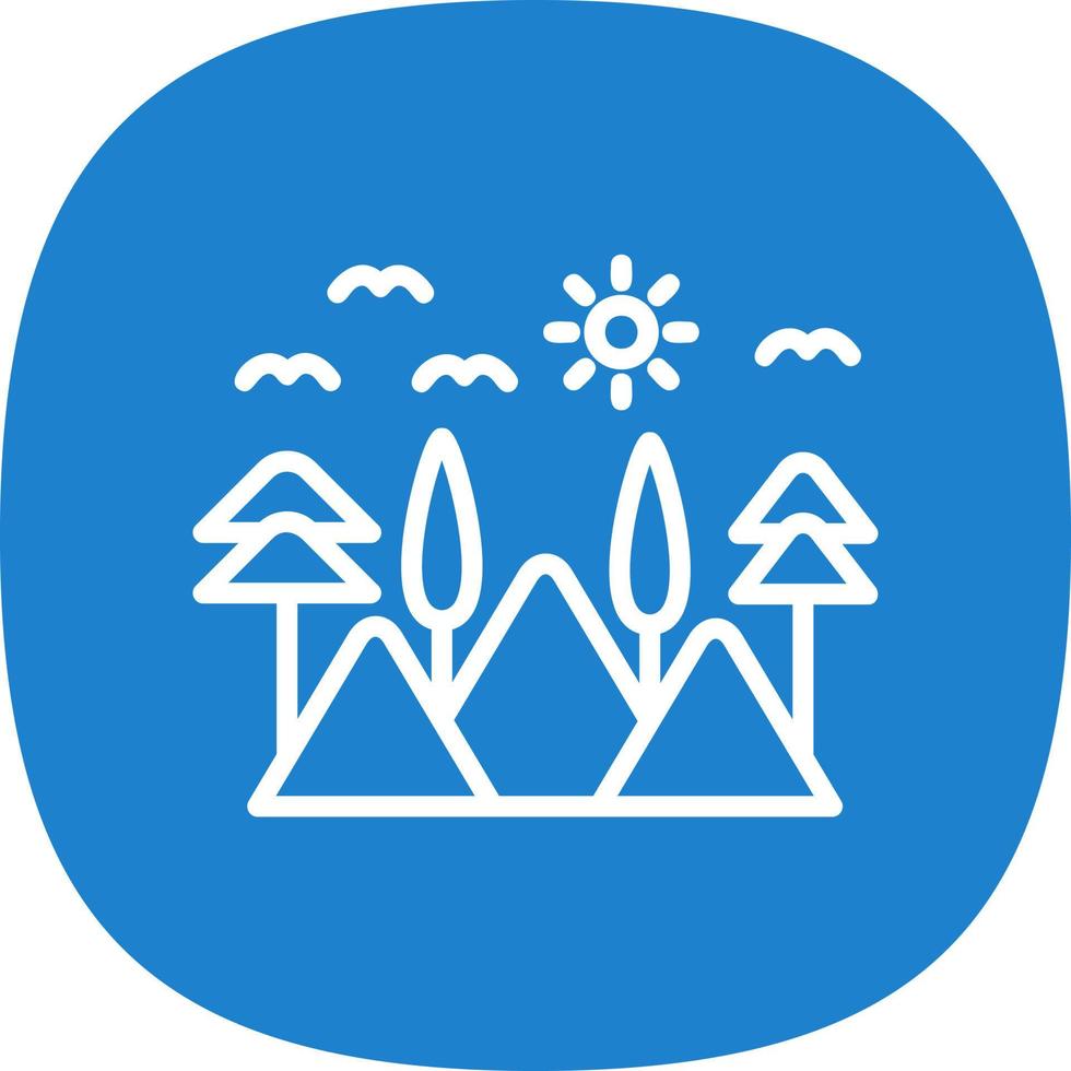 Lanscape Vector Icon Design
