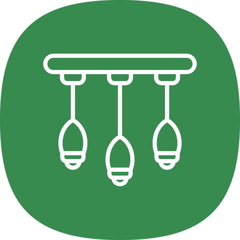 Chandelier Vector Icon Design