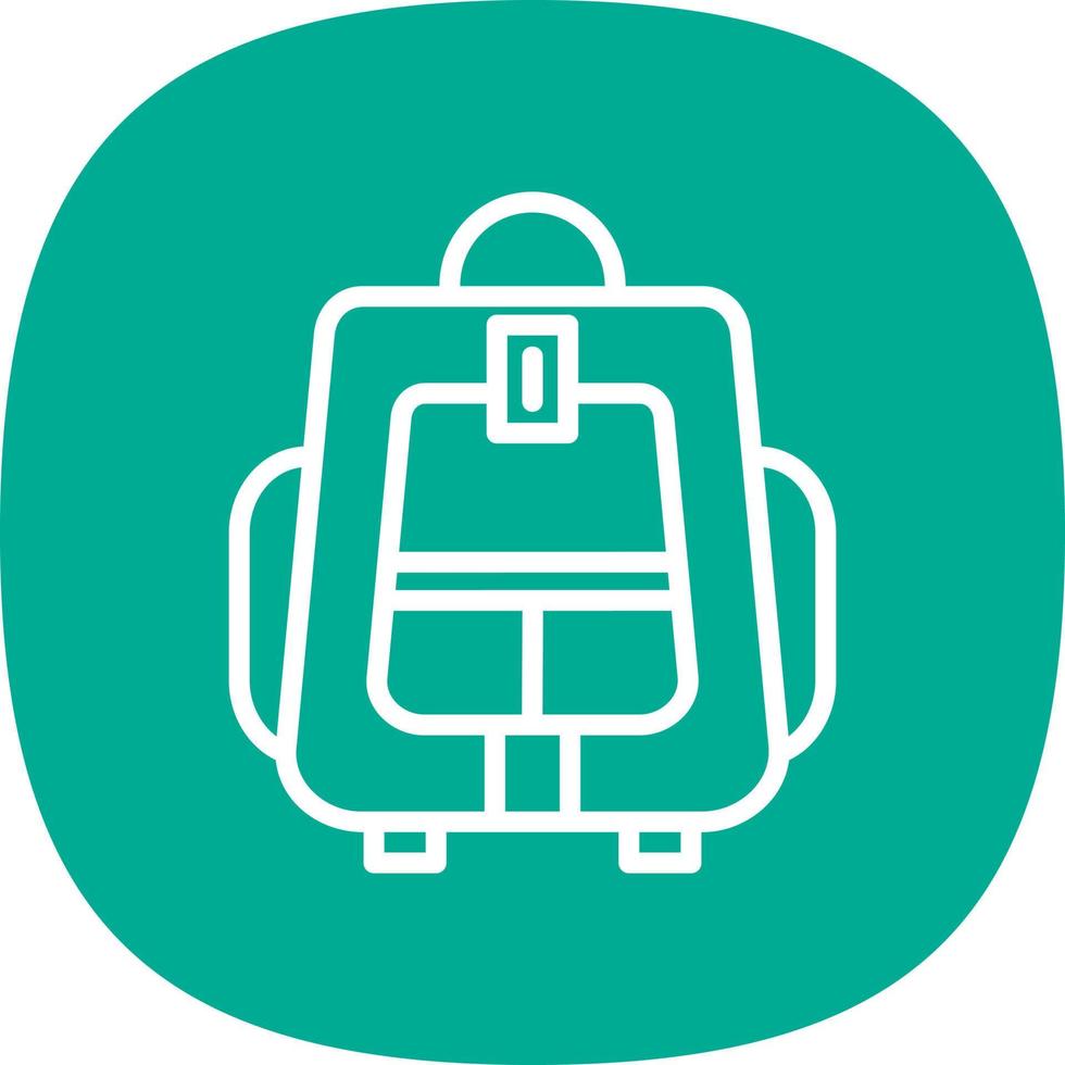 Backpacker Vector Icon Design