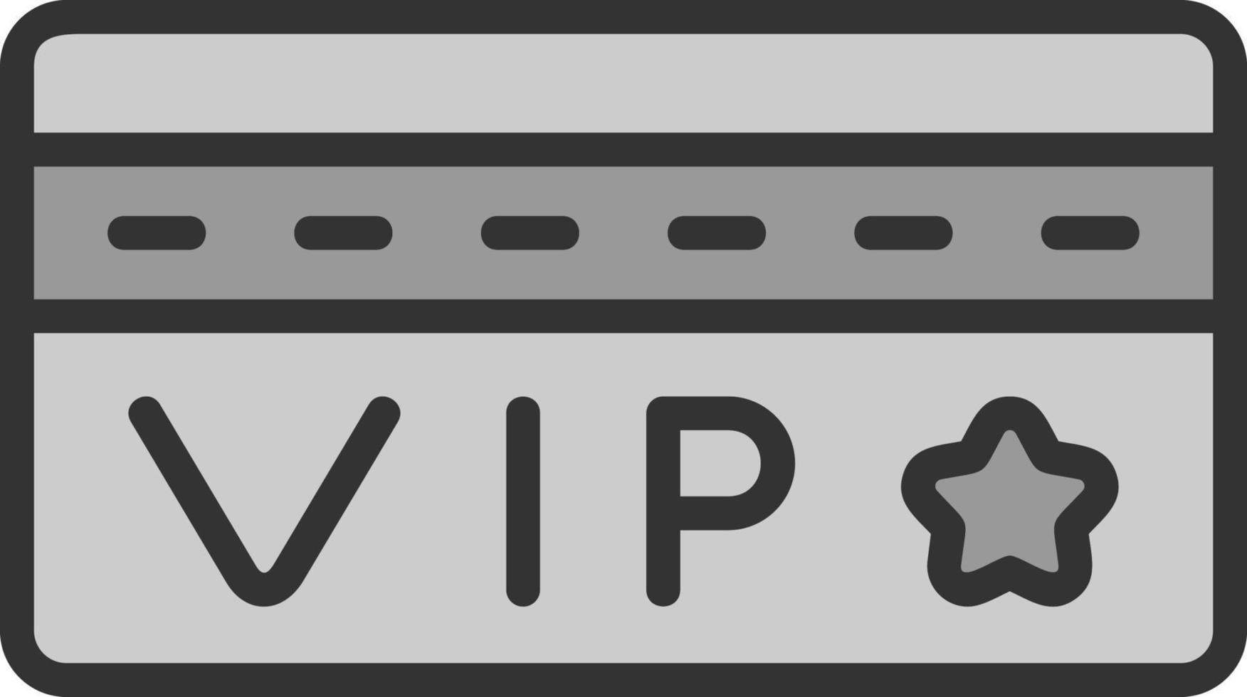 Vip Card Vector Icon Design