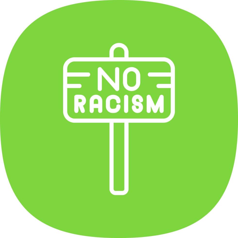 No Racism Vector Icon Design