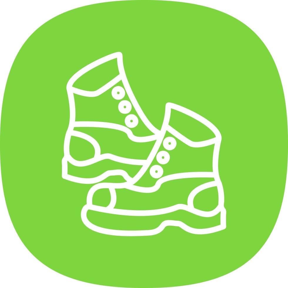 diseño de icono de vector de botas