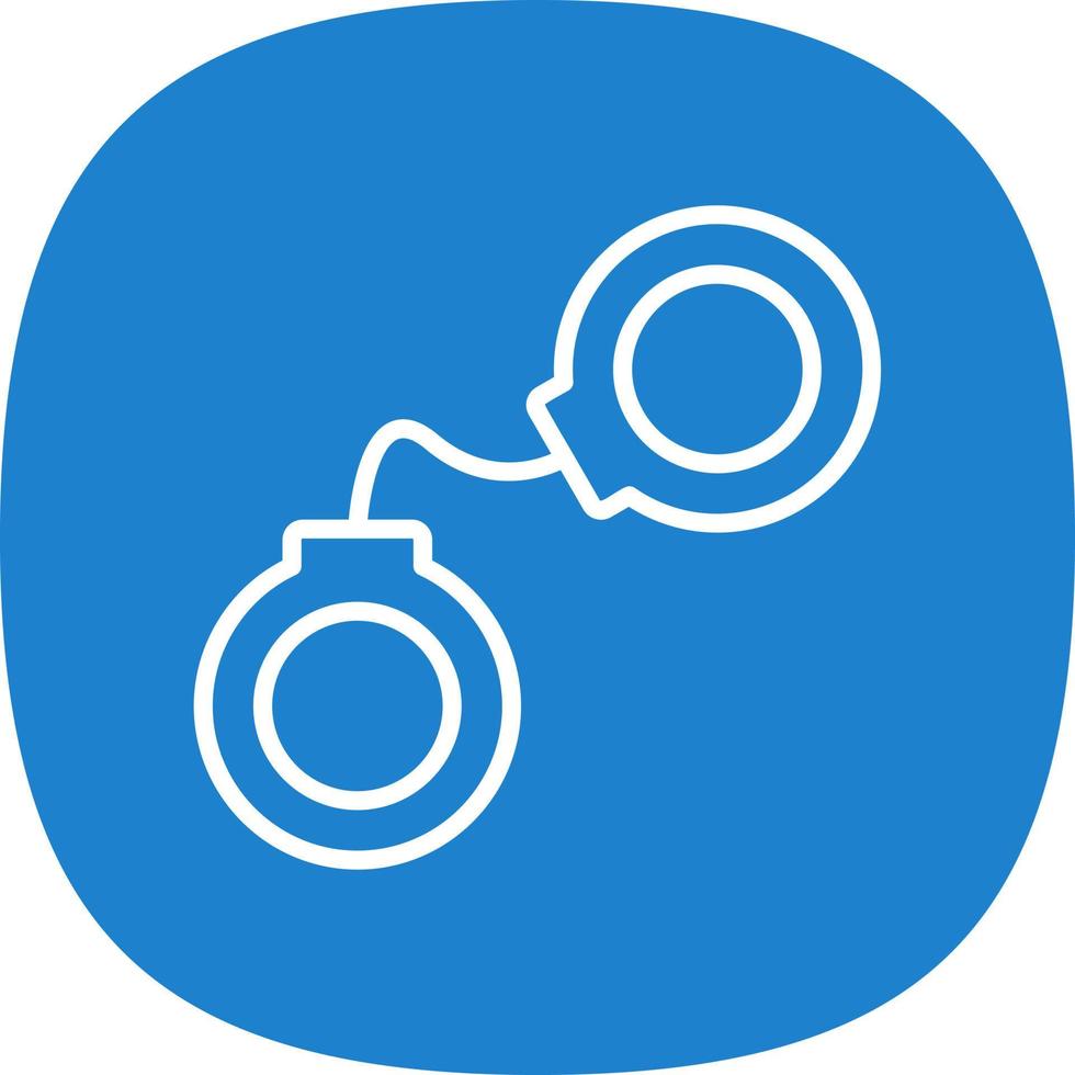 Handcuffs Vector Icon Design