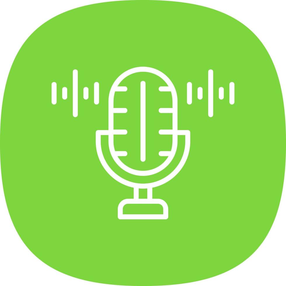 Voice Recorder Vector Icon Design