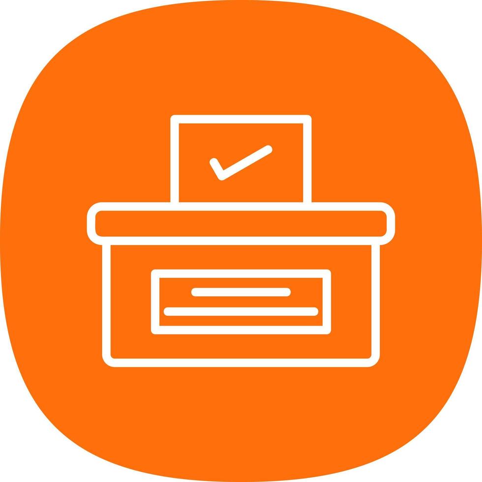 diseño de icono de vector de votación