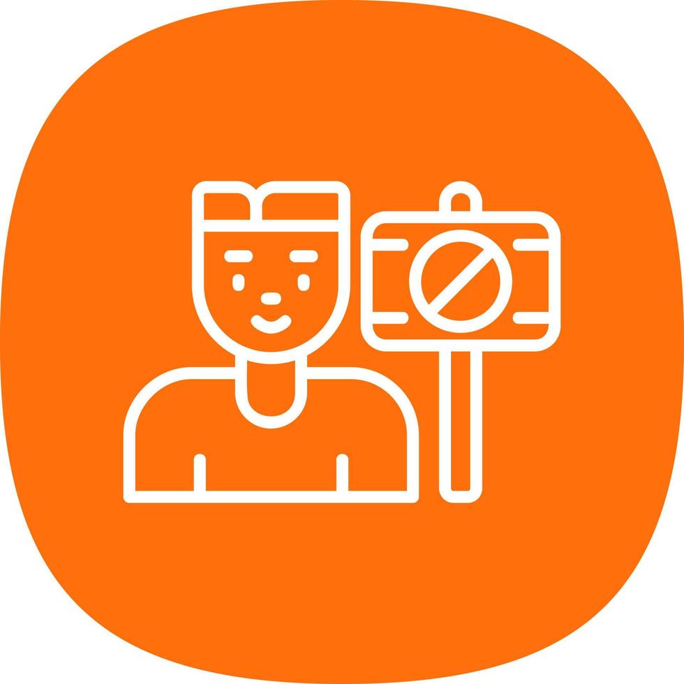 Protester Vector Icon Design
