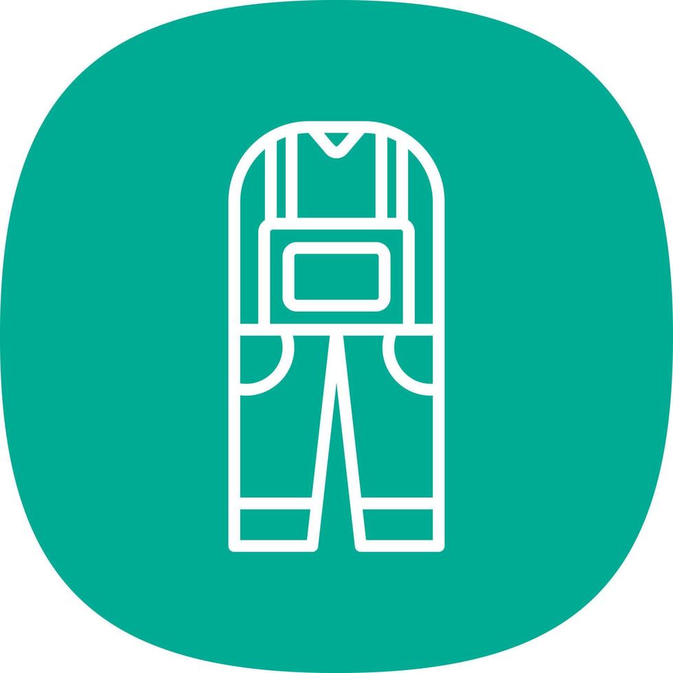 Coverall Vector Icon Design