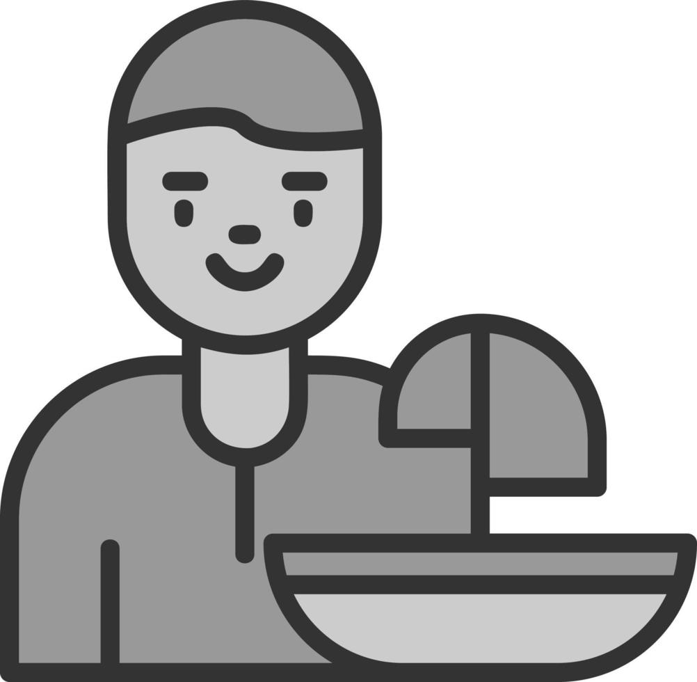 Windsurfer Vector Icon Design