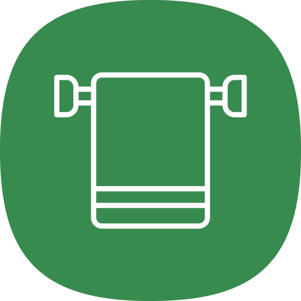 Towel Rack Vector Icon Design