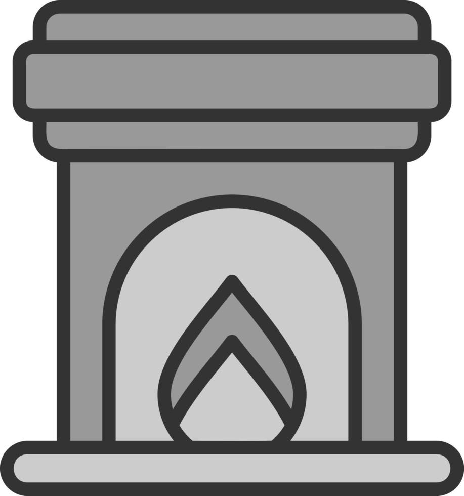 Fireplace Vector Icon Design