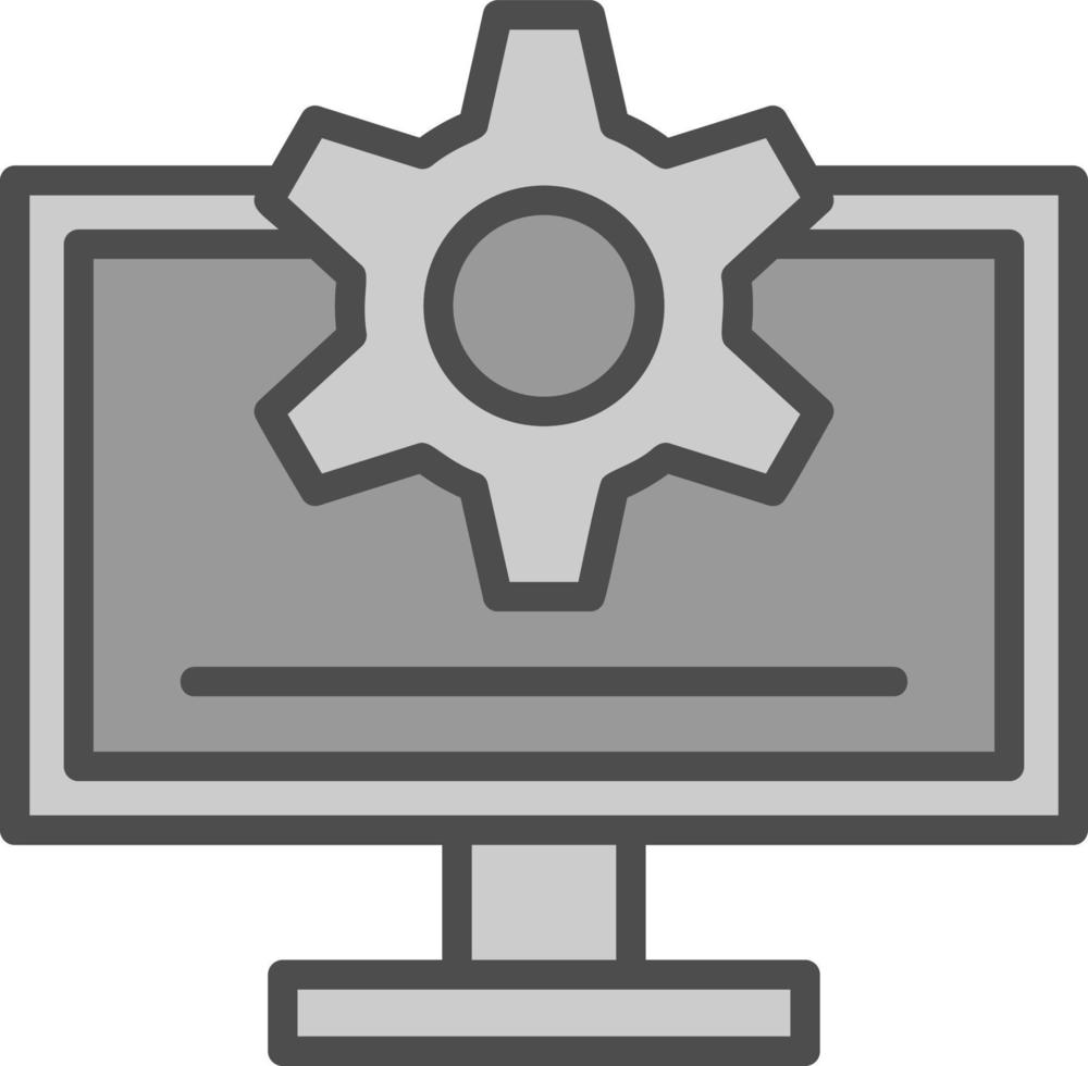 diseño de icono de vector de monitor