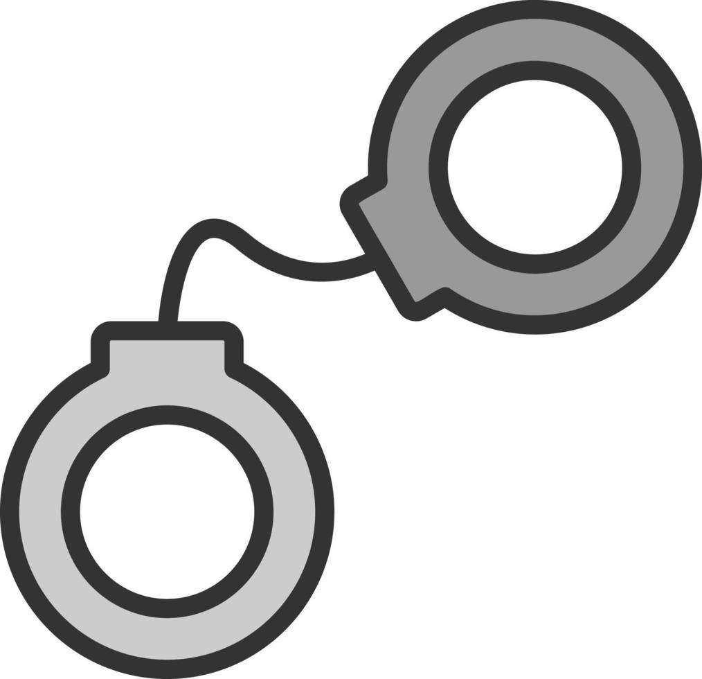 Handcuffs Vector Icon Design