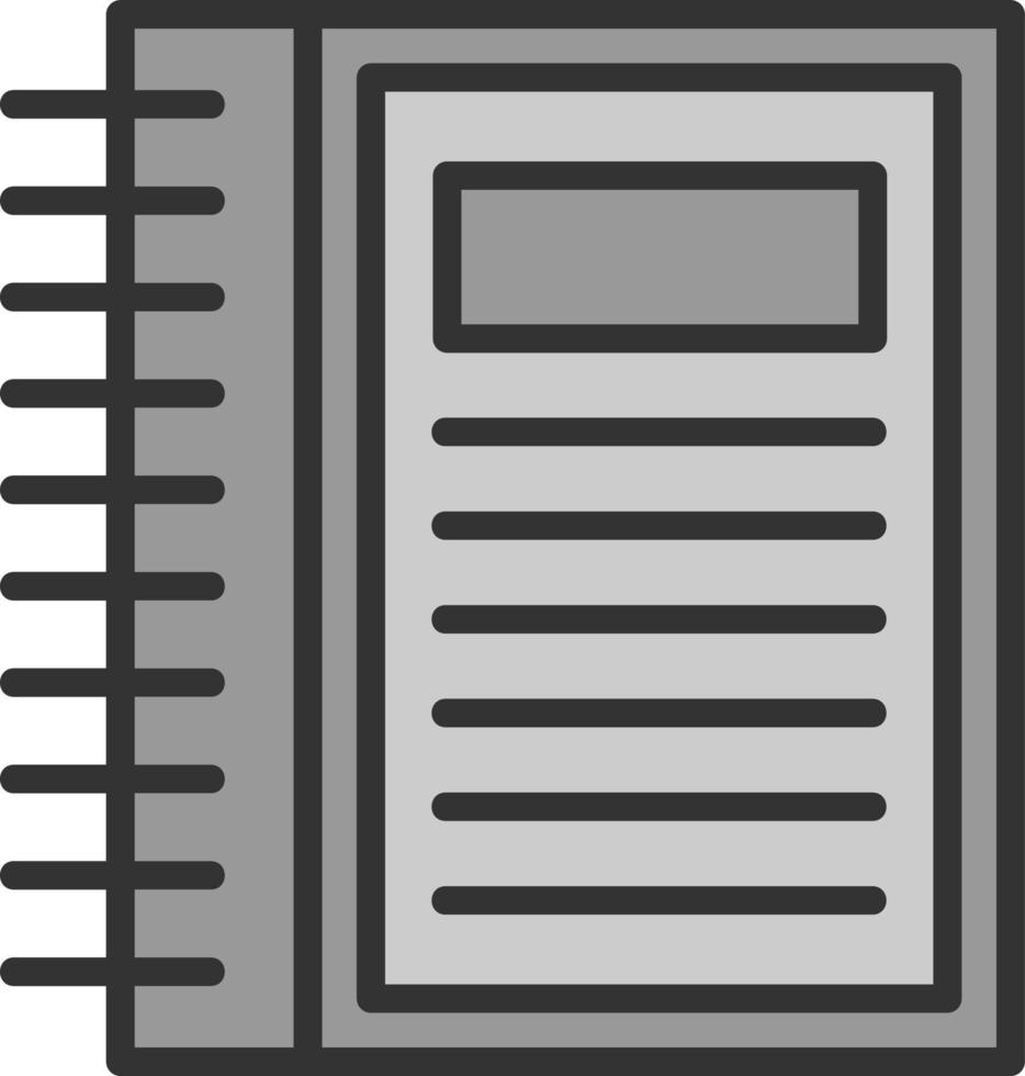 Notebook Vector Icon Design