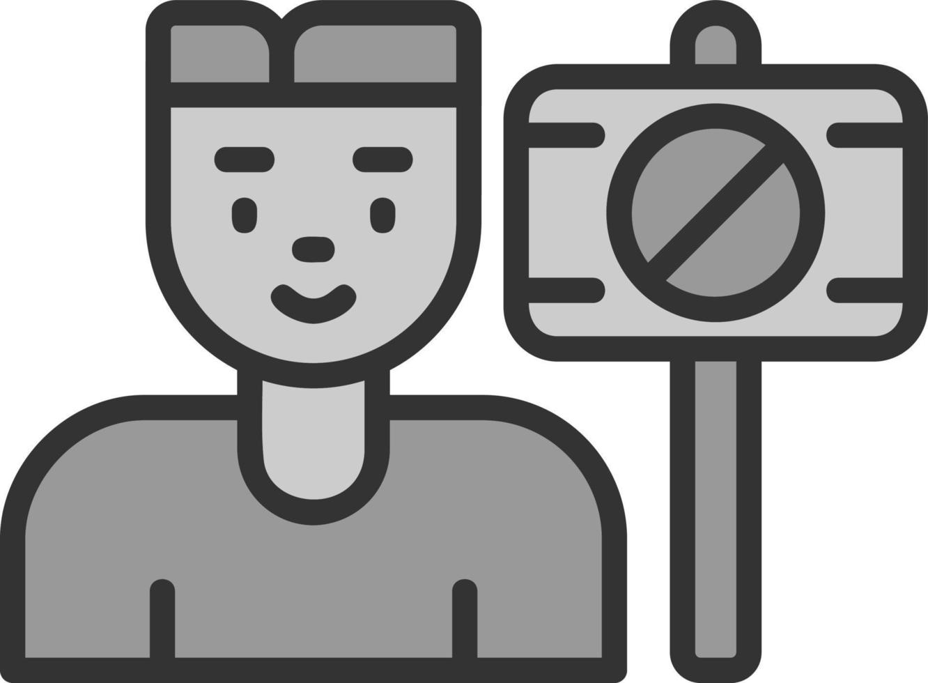 Protester Vector Icon Design