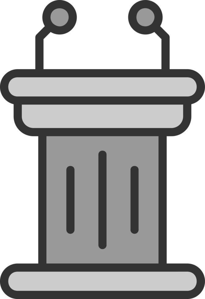 Tribune Vector Icon Design