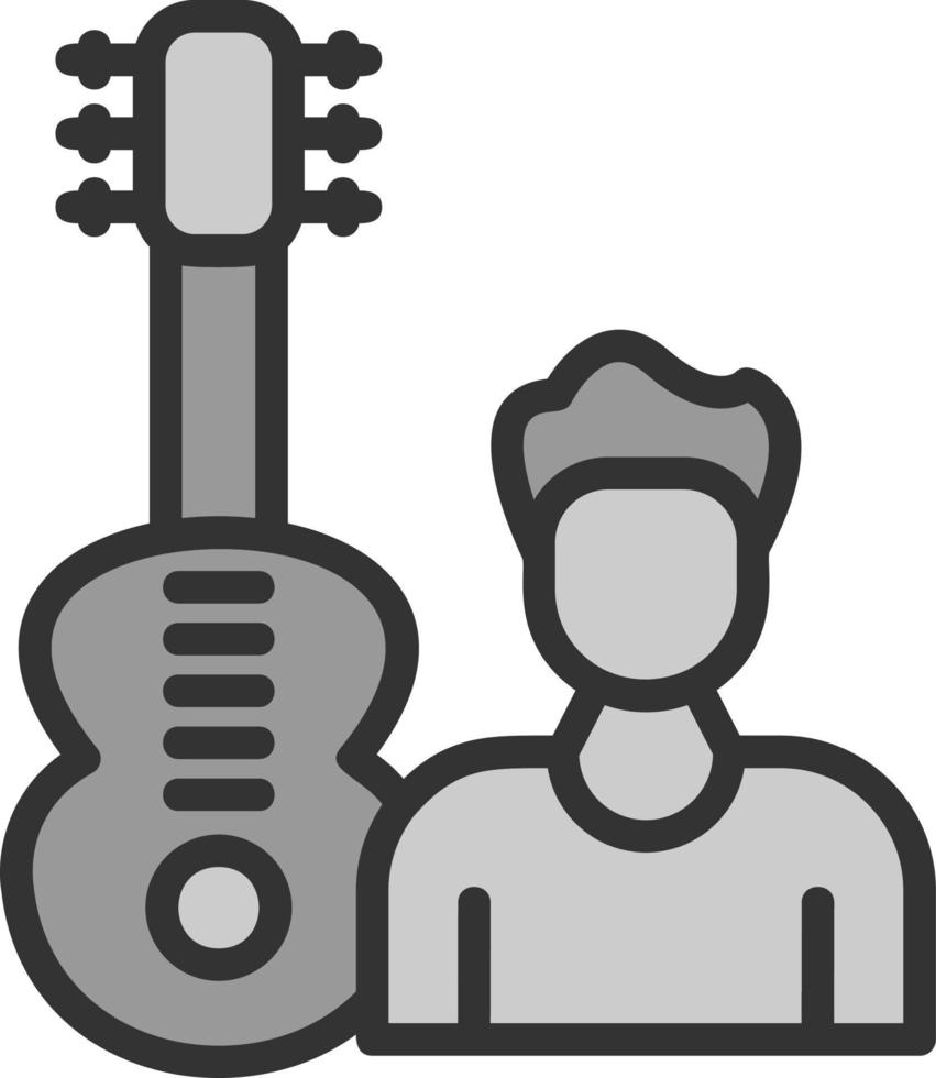 Guitarist Vector Icon Design