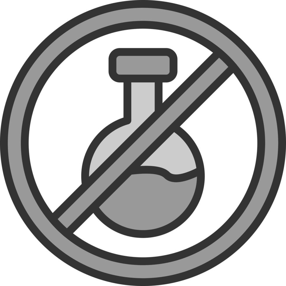 No Chemical Vector Icon Design